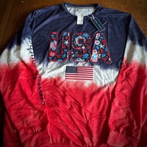 NWT USA 🇺🇸Simply Southern TieDye Top